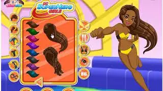 Игры для детей - одеваем девочку супергероя. Мультик для девочек/ Superhero