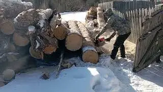Нелëгкая подработка на дровах. ✊