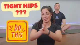 Yoga for tight Hips - Release Tension & improve Flexibility #yoga #tighthips #coachsean