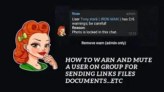 How To Set Warning In Group For Sending Url. | OpusTechz