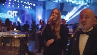 Prêmio CNT, com Glória Maria e Wesley Safadão