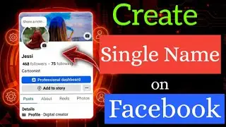 How to create single name on facebook 2026 | Fb single name