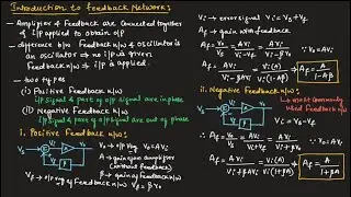 AEC#28 Introduction to feedback networks, feedback amplifiers and gain de-sensitivity || EC Academy