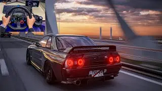 Assetto Corsa - Nissan Skyline GTR R32 Cutting Up Traffic | Logitech G29 Gameplay