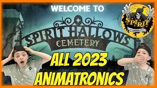 FULL Spirit Halloween 2023 animatronic lineup | SPIRIT HALLOWS CEMETERY