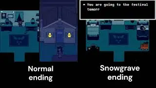 Deltarune chapter 4 | Normal and Snowgrave Endings differences