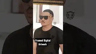 Framed Digital Artwork #viral #shorts