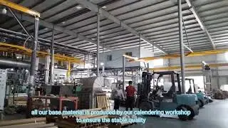 Calendering production line