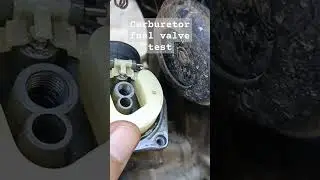 carburetor repair kit test fuel valve test fuel flooded test #motorcycleparts #motorcyclemechanic