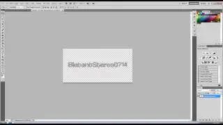 Photoshop Tutorial Transparent Text with Drop Shadow