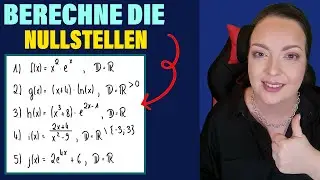 MATHE ABI: Nullstellen berechnen | Beispiele und Erklärung | ABI 23