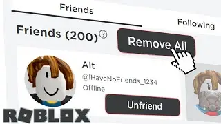 How to remove your friends on roblox fast !😱