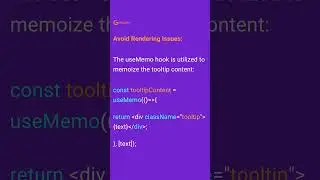 React Tooltips: Avoiding Common Errors and Optimizing Performance with useMemo.