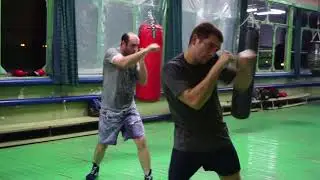 Отработка ударов. Съемка каждого боксера