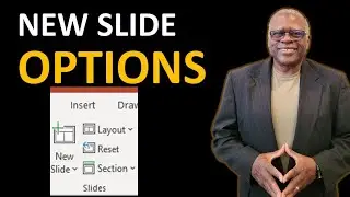 How To Select The New Slide Options In PowerPoint