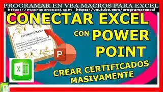 611 ❤️❤️ Conectar EXCEL con 🔥 POWER POINT❤️❤️ Crear ✅Certificados ✅Cartas ❤️❤️