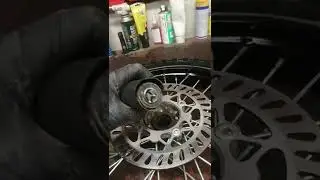 Замена подшипников ступици питбайка