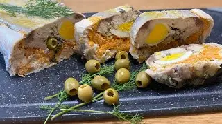 Рулет из скумбрии вареный 