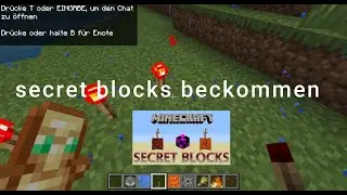 minecraft bedrock secret Blocks beckommen tutorial