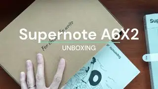 Supernote A6X2 Nomad quick unboxing - 7.8" e-ink tablet by Ratta (December 2023)