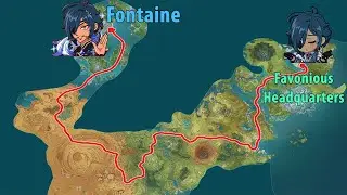 Kaeya Traveling to Fontaine without Teleport