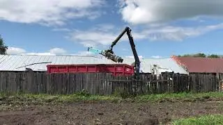 Прием метала на территории угольного склада