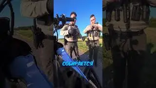 This biker got EXTREMELY lucky! 🏍️🚓
