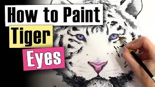 How to Paint Tiger Eyes (with Bold Colors)