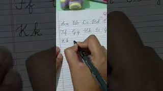Uppercase & Lowercase letters || cursive handwriting || Ritu Ahirwal || Miss craftious ✨