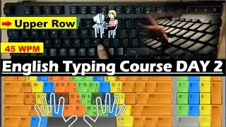 English Typing  Course- DAY 2 | English Typing sikhe । Free Typing Lesson