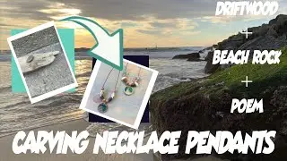 How to Make a Necklace from Driftwood and Beach Rock using Resin