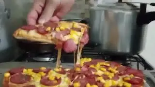 Prepare sua pizza em casa😉