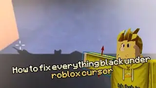 How to fix Roblox Custom cursor having everything black under it!
