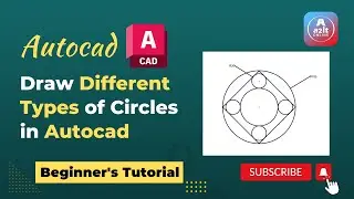 Draw a Different type of Circles in AutoCAD