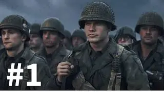CALL OF DUTY WW2 GAME PLAY WALK THROUGH - PART 1 D-DAY (CALL OF DUTY WORLD WAR 2 )