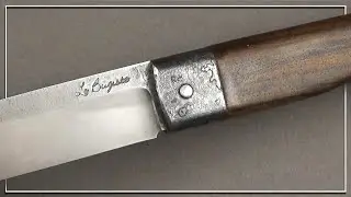 Couteau artisanal à friction - Le Bugiste forgé par Frédéric Maschio