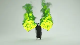 Cinema 4d Turbulence FD Octane FIre WIngs