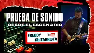 ¿COMO ES UNA PRUEBA DE SONIDO? | Les muestro una prueba de sonido desde el escenario |