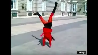 Tsetsi's Yoga & Acrobatic Tricks in Madrid Spain! Цеци Йога и Акробатни упражнения в Мадрид Испания