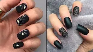 Маникюр в черных тонах. Новинки черного маникюра.