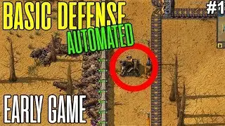 Factorio Defense - Basic Automated Defense - Breaking The Game Episode 1