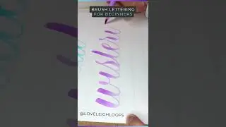 ASMR Brush Pen Calligraphy Lettering Practice 
