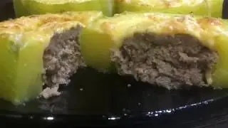 Кабачки с фаршем в духовке