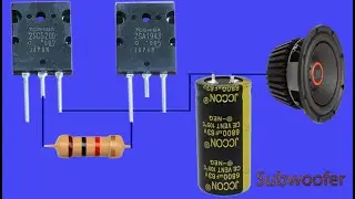 DIY Powerful Ultra Subwoofer Bass Audio Amplifier Using 2SC5200 and 2SA1943, Output Capacitors