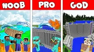 Minecraft NOOB vs PRO vs HACKER : DAM in minecraft / Animation