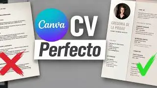 ✅  Como HACER UN CURRICULUM vitae en CANVA ✅  | CV CON CANVA!!