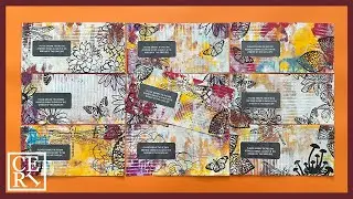Painted Arty Window Envelopes