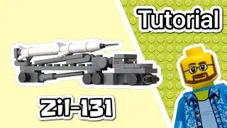 LEGO Cold War Zil-131 with rockettrailer in Micro Brick Battle scale tutorial