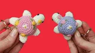How to Knit a Turtle?! Knitted Turtle Keychain! Victoria Knits