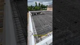 Готовим перекрытие к заливке #стройка #арматура #заливкабетона #монолитнаяплита #монолитнаялестница